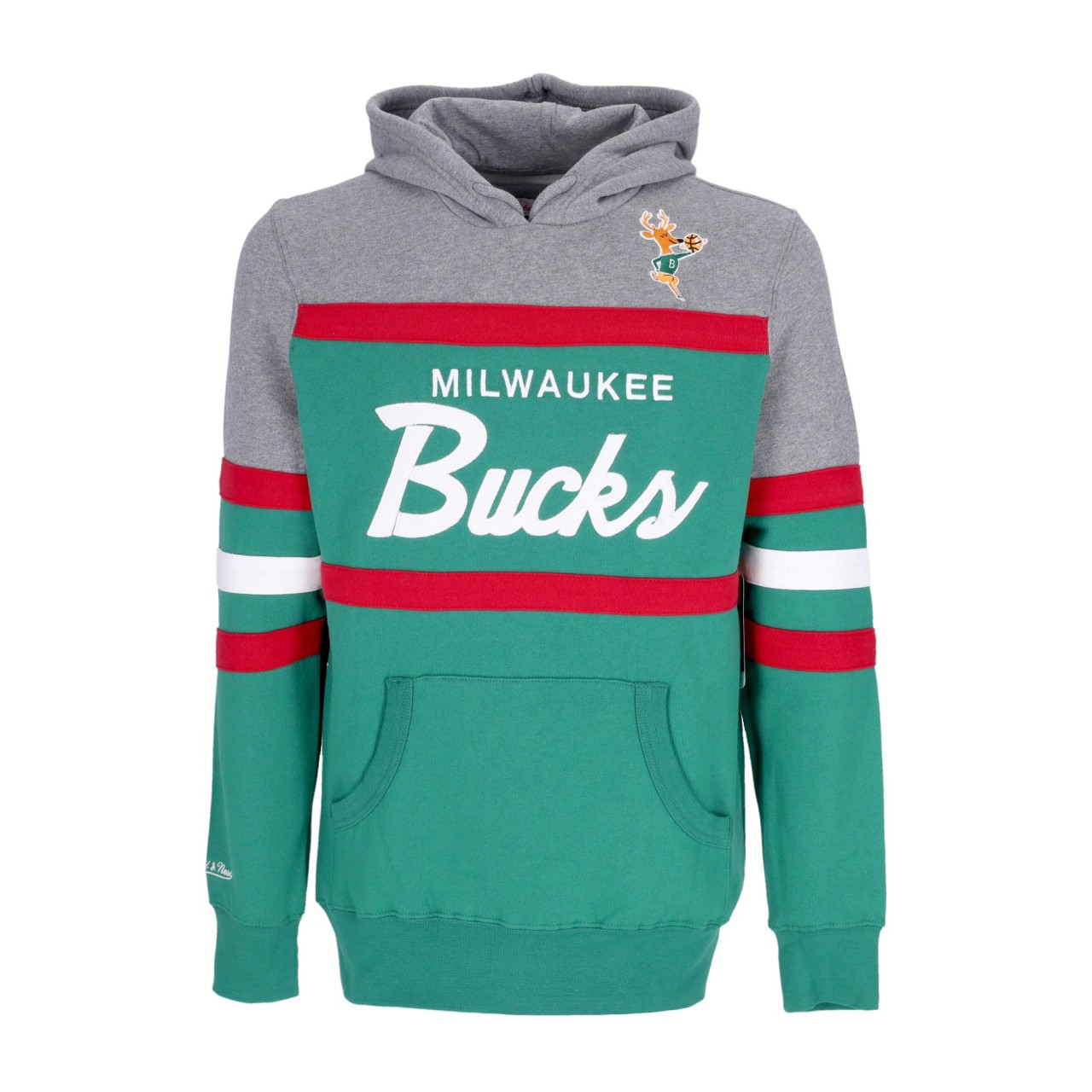 MITCHELL & NESS NBA HEADCOACH HOODIE HARDWOOD CLASSICS MILBUC FPHDSC19029-MBUDKGN