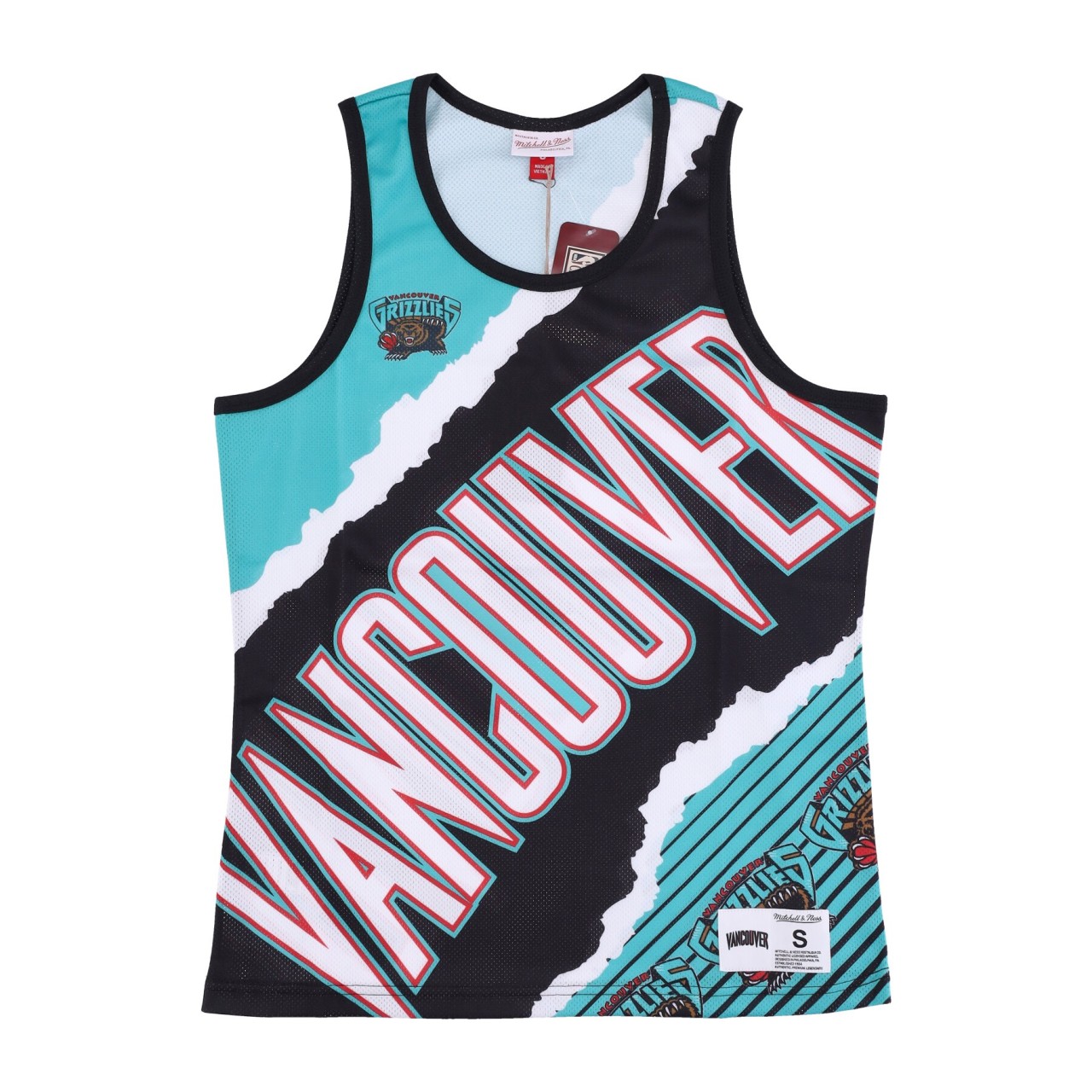 MITCHELL & NESS NBA JUMBOTRON 2.0 SUBLIMATED TANK HARDWOOD CLASSICS VANGRI TMTK1232-VGRYYPPPBKTL