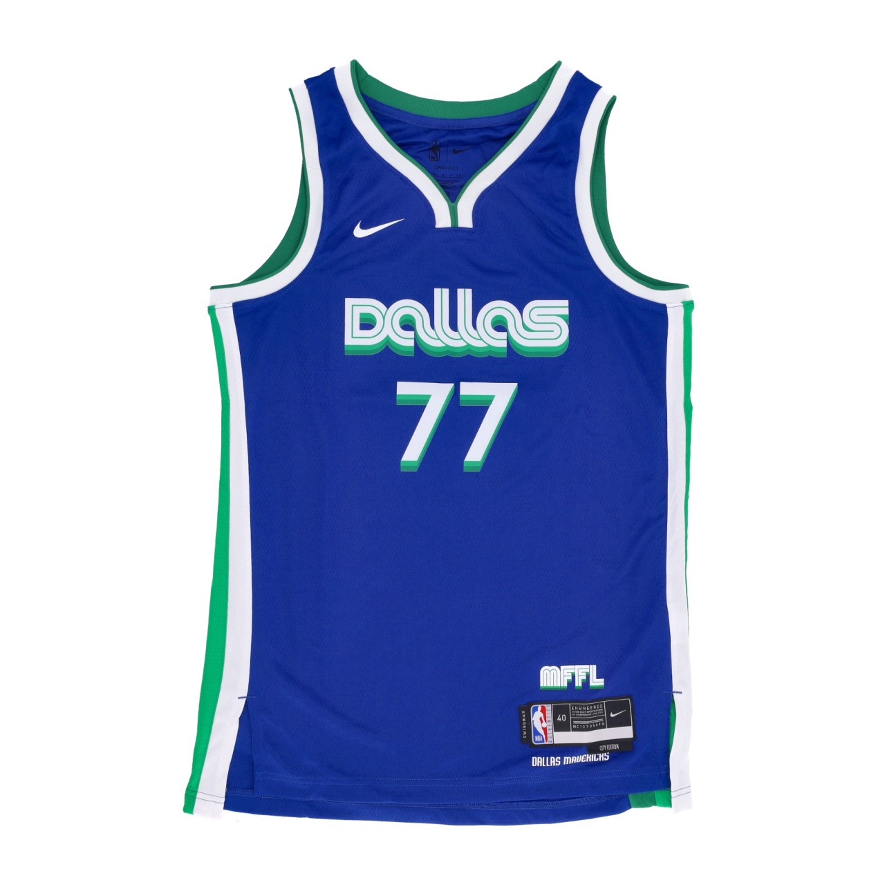 NIKE NBA NBA CITY EDITION 22 DRI-FIT SWINGMAN JERSEY NO 77 LUKA DONCIC DALMAV DO9590-497