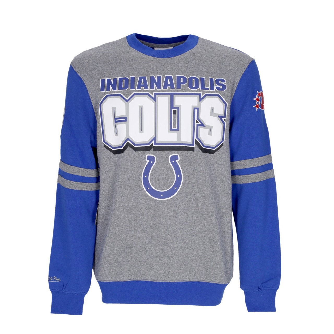 MITCHELL & NESS NFL ALL OVER CREW 2.0 INDCOL FCPO3400-ICOYYPPPGREY