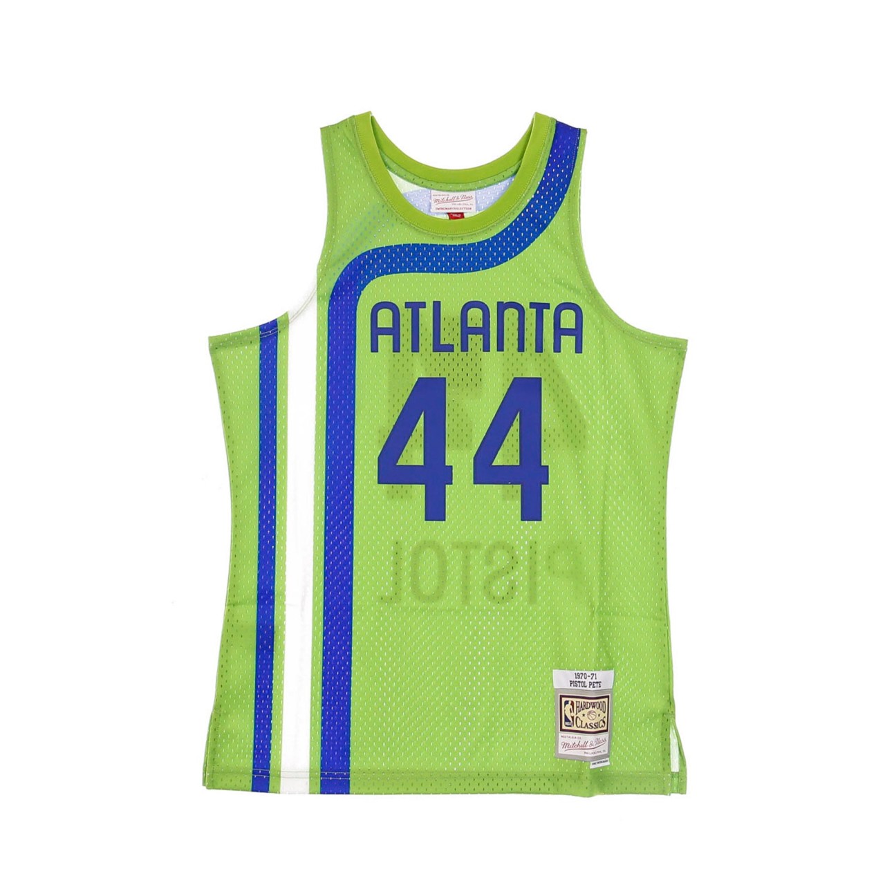 MITCHELL & NESS NBA SWINGMAN JERSEY HARDWOOD CLASSICS NO.44 PETE MARAVICH 1970-71 ATLHAW ALTERNATE SMJYSB19028-AHAGNLT70PMA