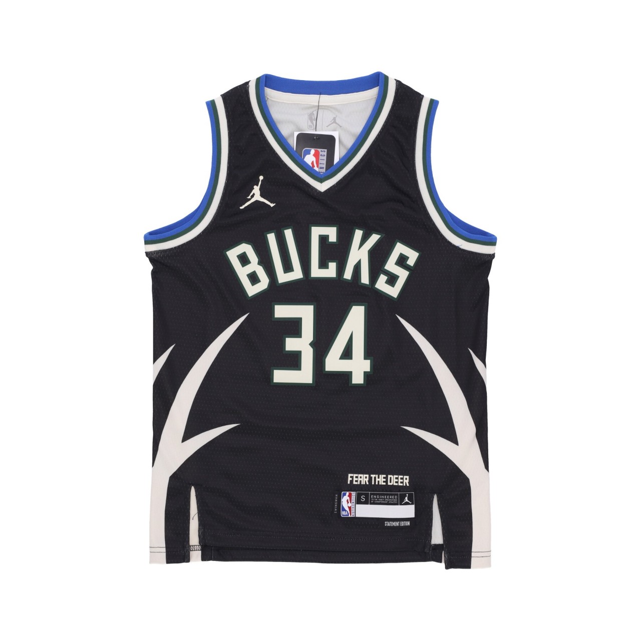 JORDAN NBA NBA STATEMENT SWINGMAN JERSEY NO 34 GIANNIS ANTETOKOUNMPO MILBUC EY2B7BXJPBCKGA