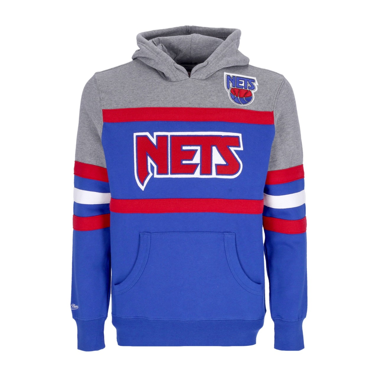 MITCHELL & NESS NBA HEADCOACH HOODIE HARDWOOD CLASSICS NEJNET FPHDSC19029-NJNROYA