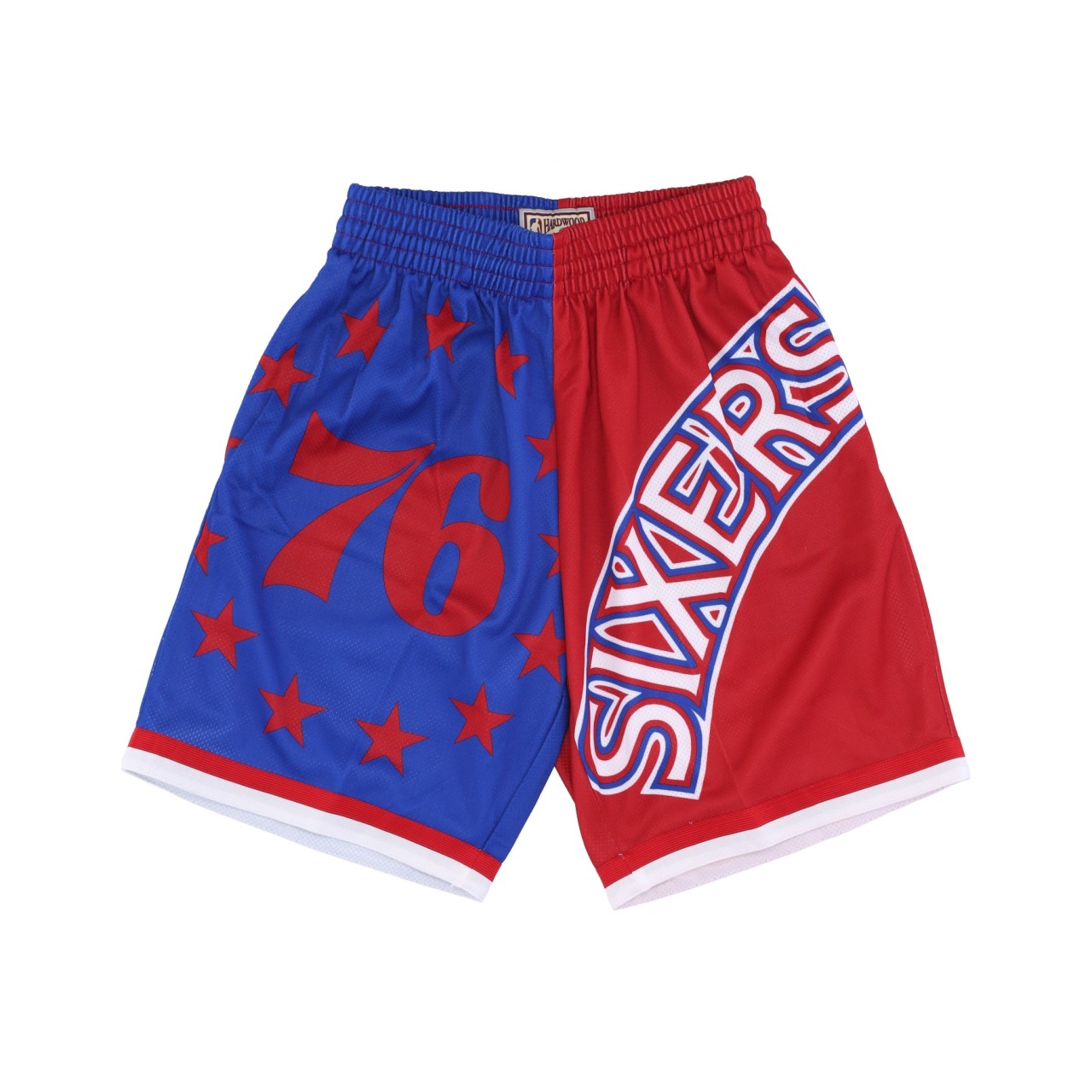 MITCHELL & NESS NBA BIG FACE FASHION SHORTS 5.0 HARDWOOD CLASSICS PHI76E PSHR4351-P76YYPPPBLUE