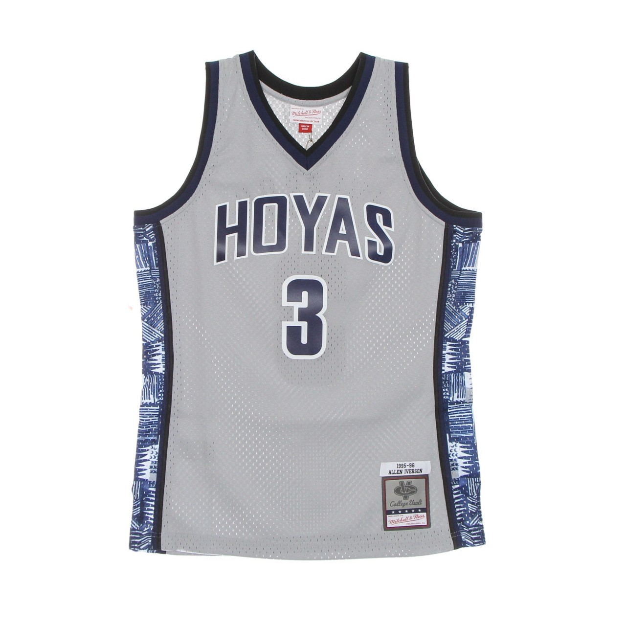 MITCHELL & NESS NCAA SWINGMAN JERSEY N.3 ALLEN IVERSON GEOHOY SMJY1171-GTW95AIVCHRM