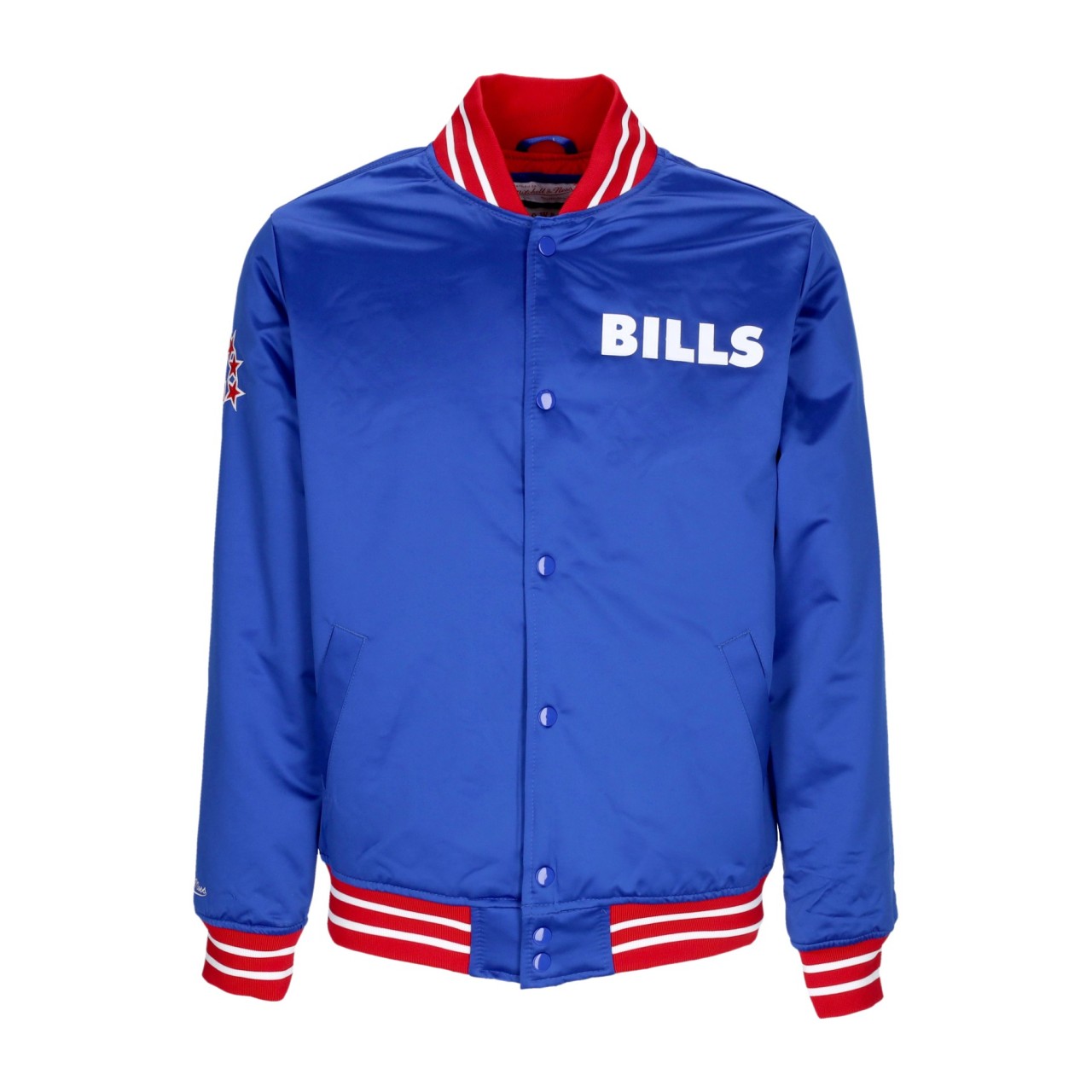 MITCHELL & NESS NFL HEAVYWEIGHT SATIN JACKET BUFBIL OJBF3413-BBIYYPPPROYA