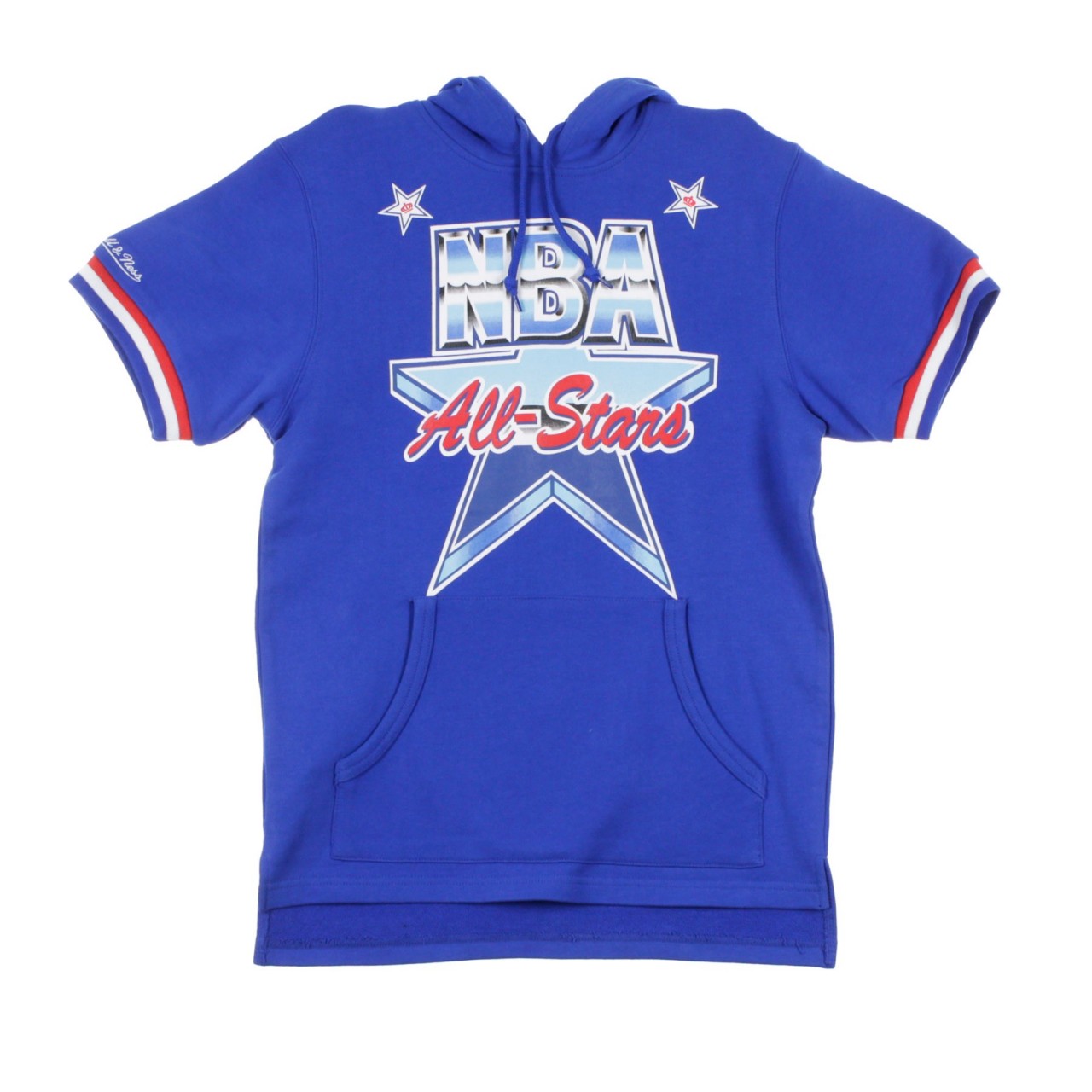 MITCHELL & NESS NAME &amp; NUMBER FRENCH TERRY HOODED SS FPHDMG18024-ASGROYA191