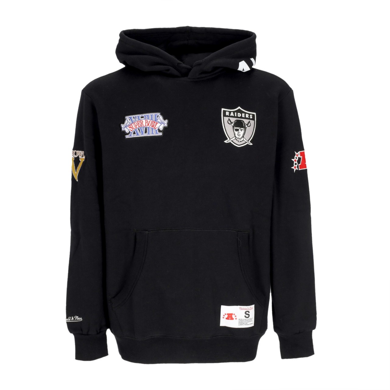 MITCHELL & NESS NFL HOMETOWN FLEECE HOODIE OAKRAI FPHD4987-ORAYYPPPBLCK