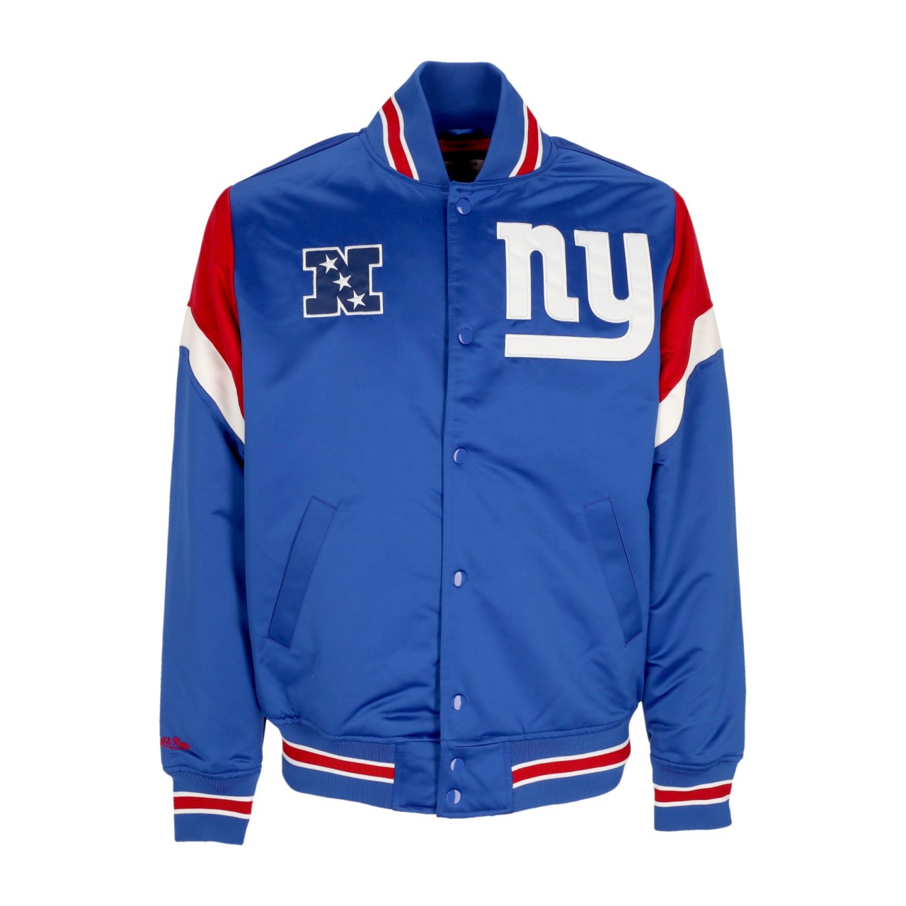 MITCHELL & NESS NFL HEAVYWEIGHT SATIN JACKET NEYGIA OJBF5516-NYGYYPPPROYA