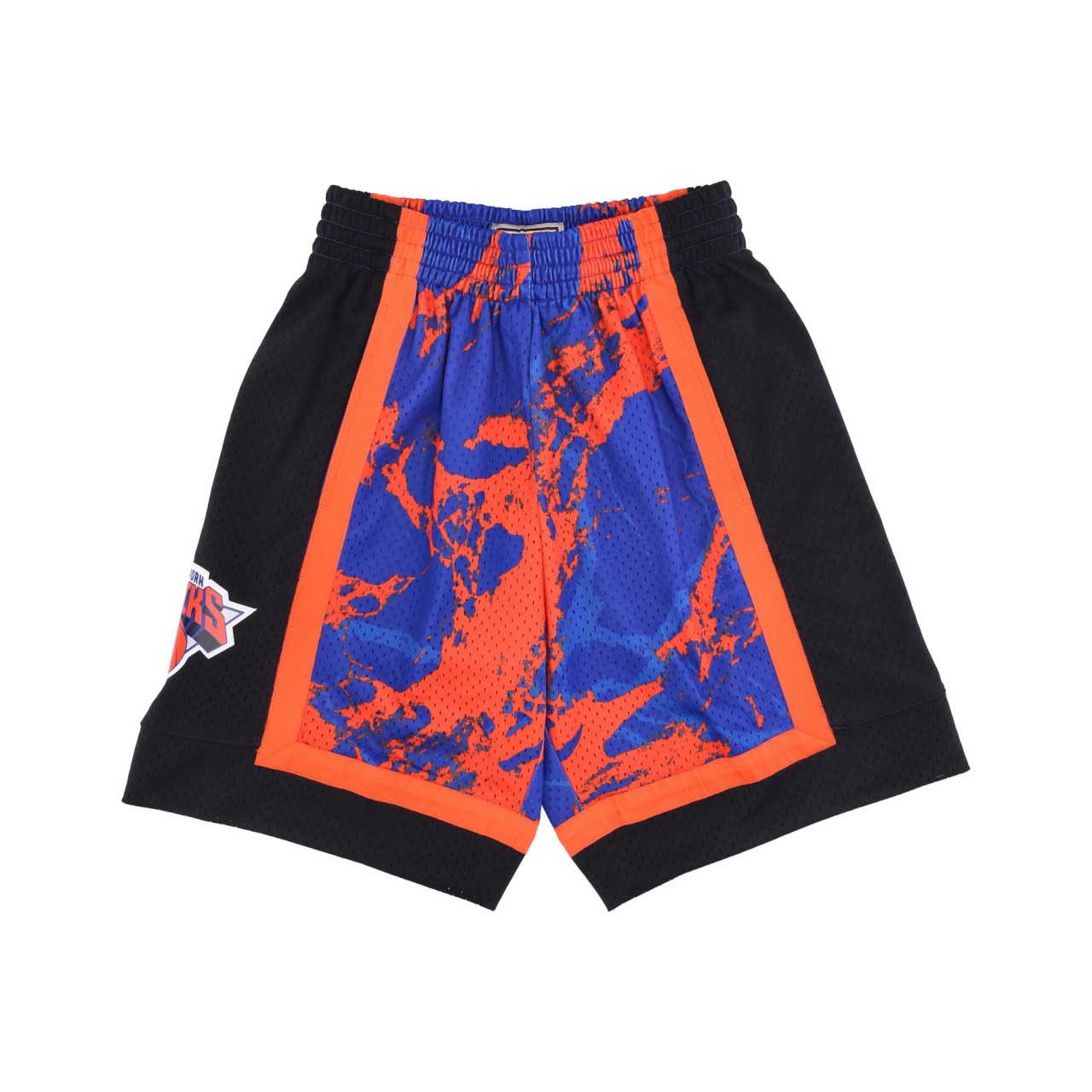 MITCHELL & NESS NBA TEAM MARBLE SWINGMAN SHORTS HARDWOOD CLASSICS NEYKNI PFSW1279-NYK96PPPBLUE