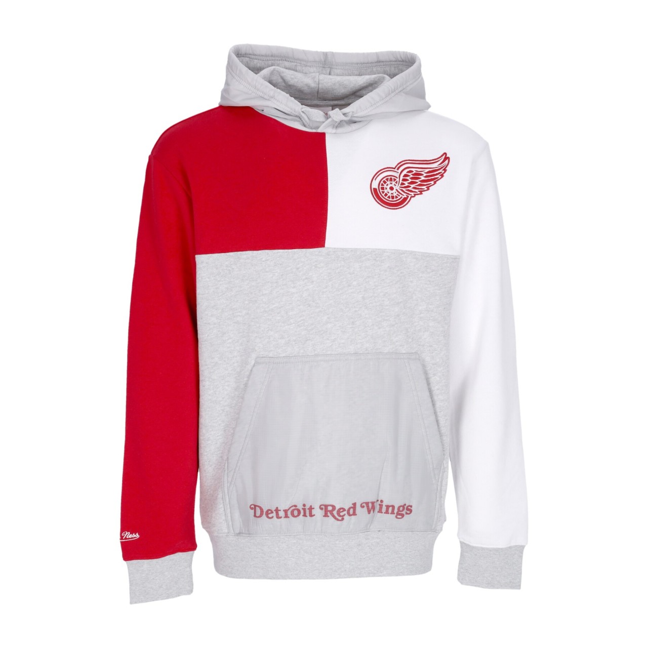 MITCHELL & NESS NHL TIE BREAKER FLEECE HOODIE DETWIN FPHD4991-DRWYYPPPGHRD