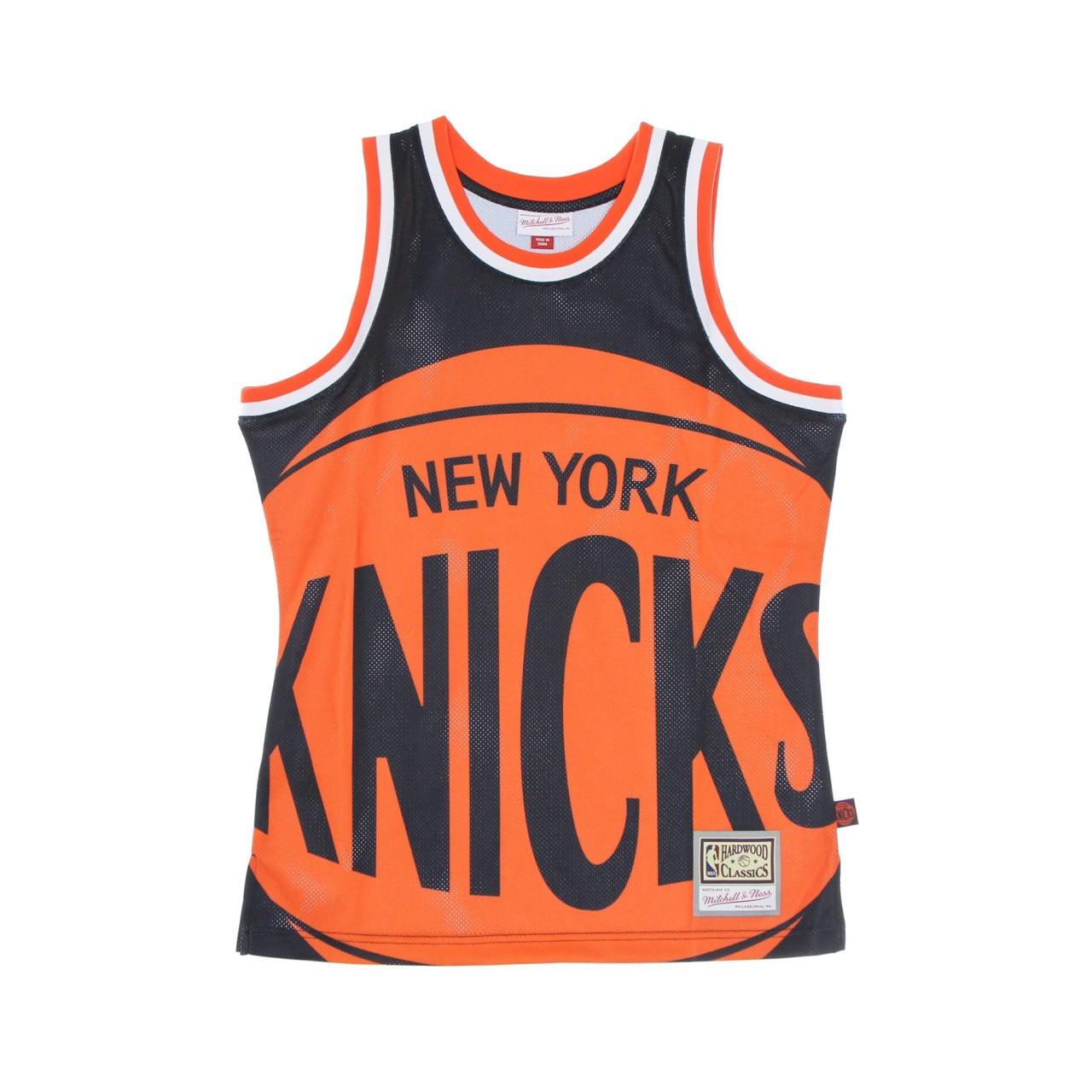 MITCHELL & NESS NBA BIG FACE BLOWN OUT FASHION JERSEY HARDWOOD CLASSICS NEYKNI MSTKBW19146-NYKBLCK
