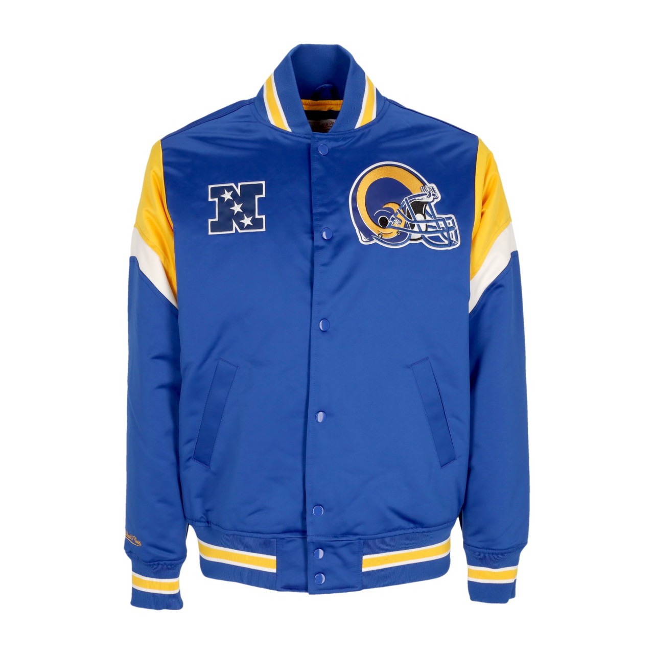 MITCHELL & NESS NFL HEAVYWEIGHT SATIN JACKET LOSRAM OJBF5516-LARYYPPPROYA