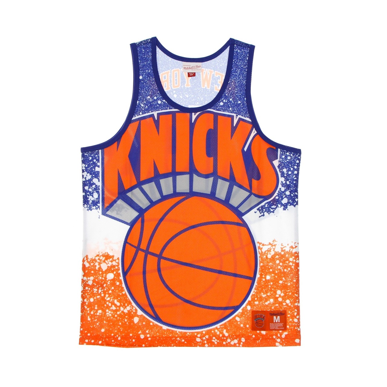 MITCHELL & NESS NBA JUMBOTRON SUBLIMATED MESH TANK HARDWOOD CLASSICS NEYKNI MSTKAJ19070-NYKDKOR