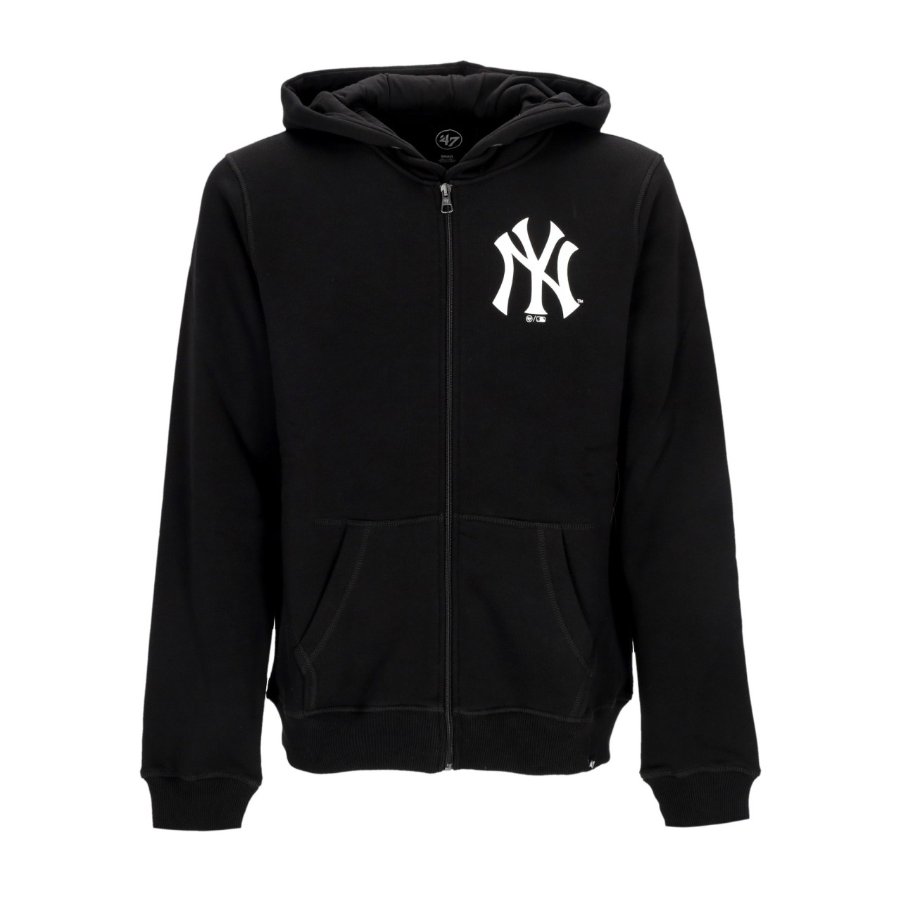 47 BRAND MLB BURNSIDE ZIP HOODIE NEYYAN BB017PMIBDT600322JK