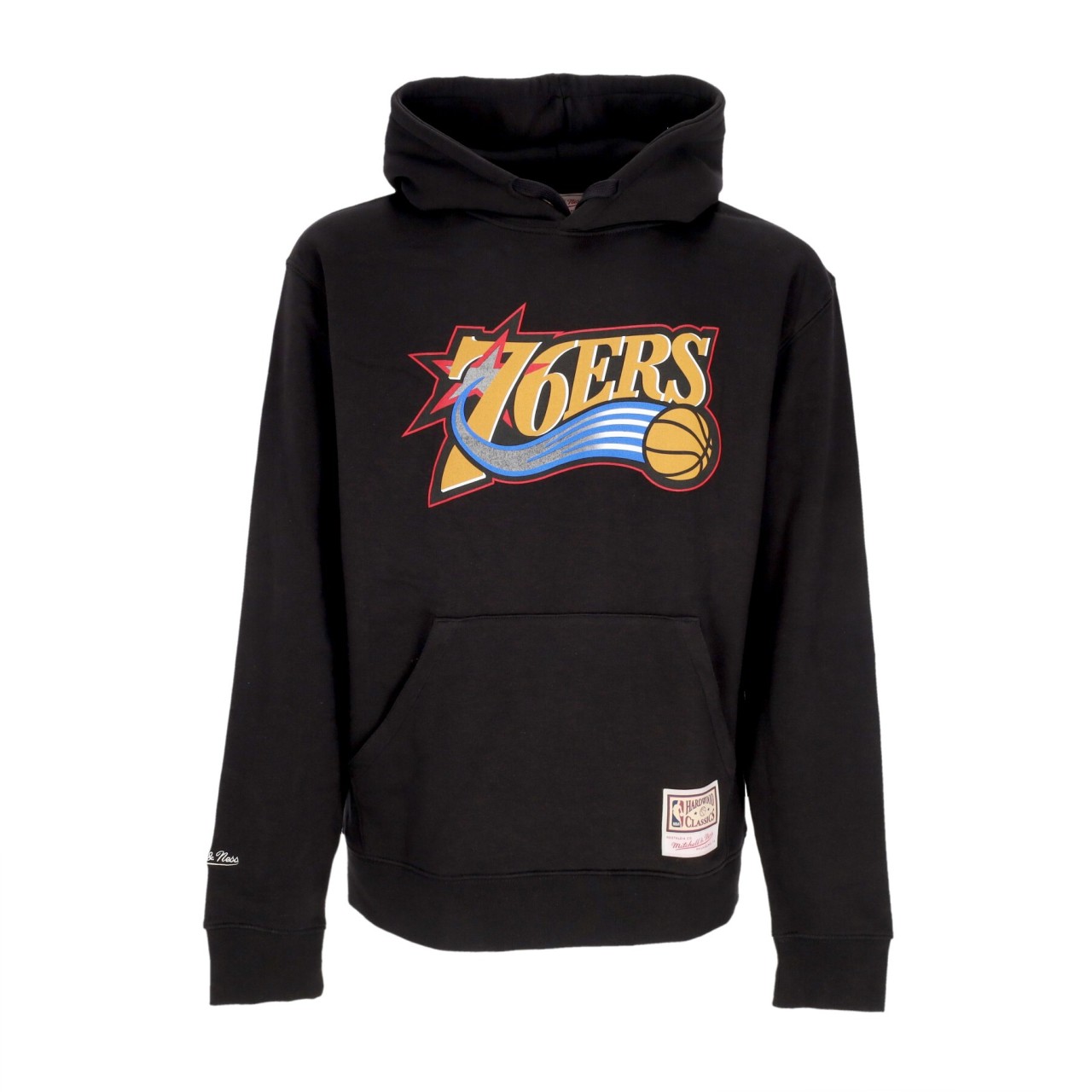 MITCHELL & NESS NBA TEAM LOGO HOODIE UPD PHI76E HDSSINTL1267-P76BLCK