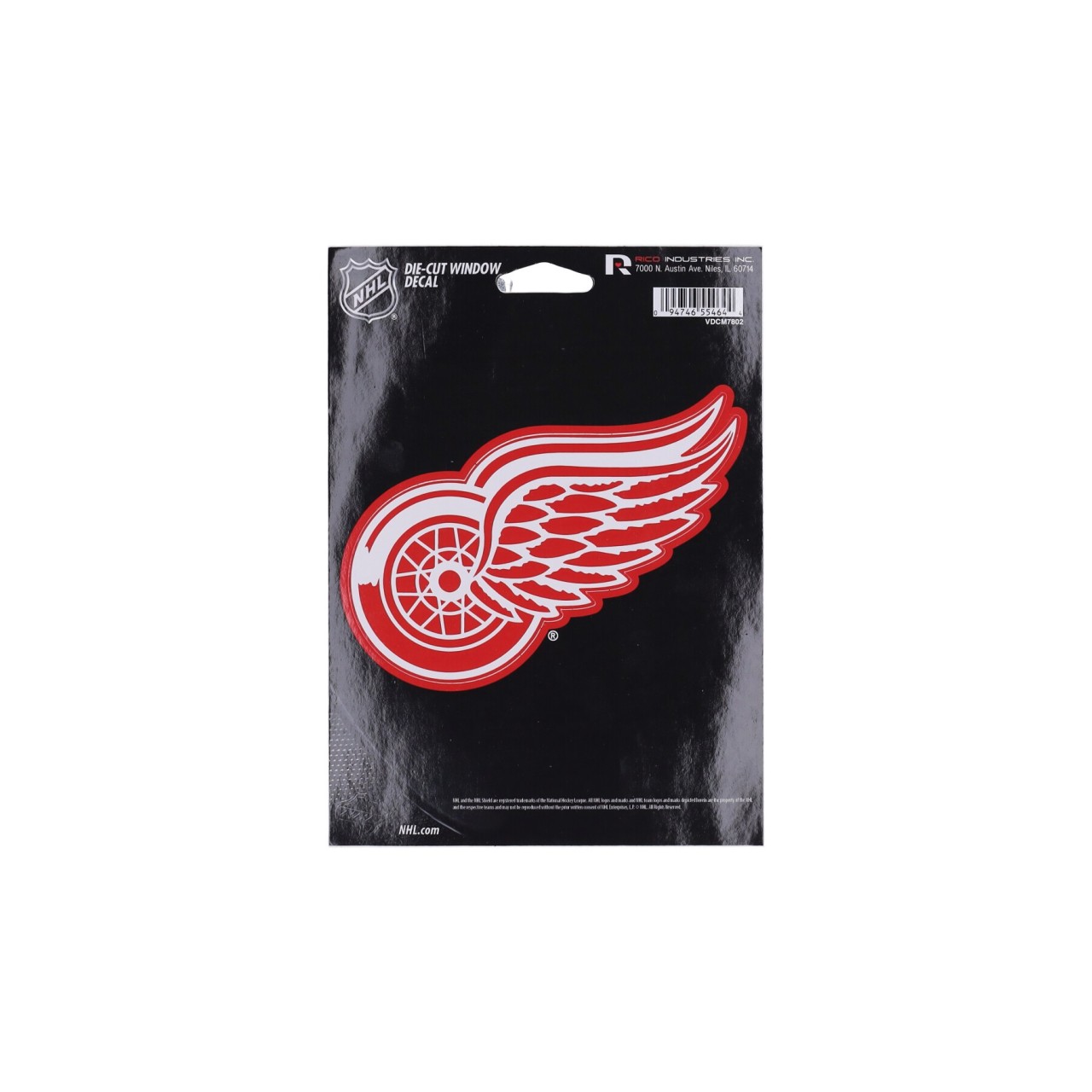 RICO INDUSTRIES NHL MEDIUM DIE CUT DECAL DETWIN VDCM7802