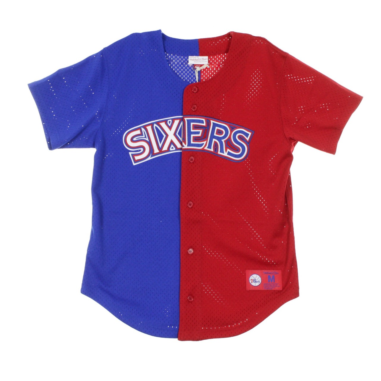 MITCHELL & NESS SPLIT MESH BUTTON FRONT PHI76E BA88XQ-P76-B-HF4