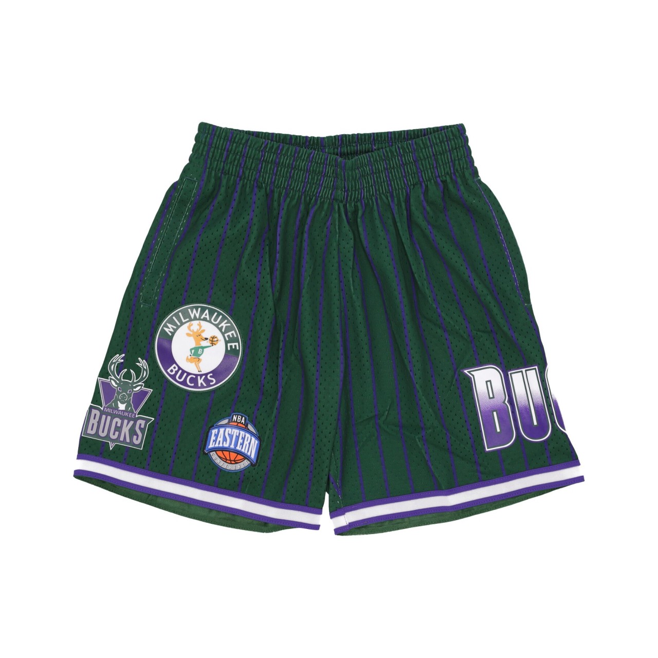 MITCHELL & NESS NBA HOMETOWN MESH SHORT HARDWOOD CLASSICS MILBUC PSHR5013-MBUYYPPPGNPR