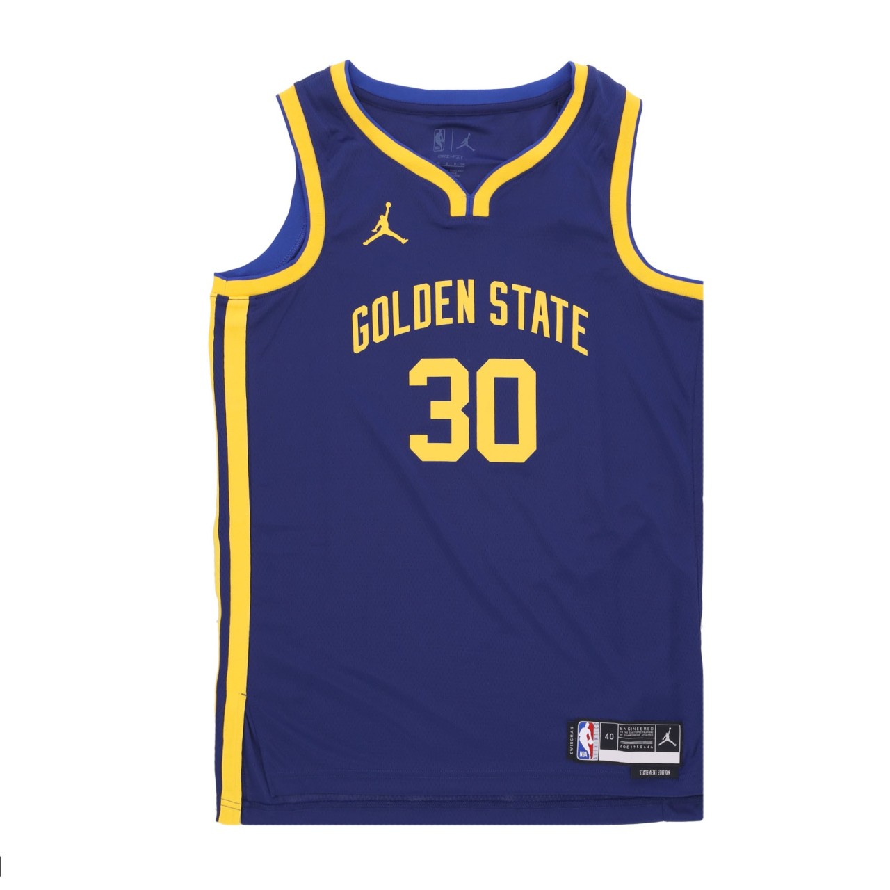 JORDAN NBA NBA STATEMENT 22 DRI-FIT SWINGMAN JERSEY NO 30 STEPHEN CURRY GOLWAR DO9526-423