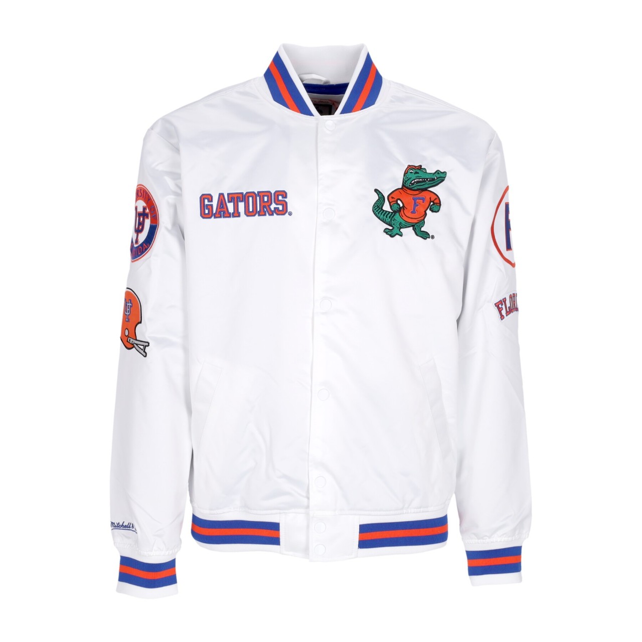 MITCHELL & NESS NCAA HOMETOWN LW SATIN JACKET FLOGAT OJBF4986-UFLYYPPPWHIT