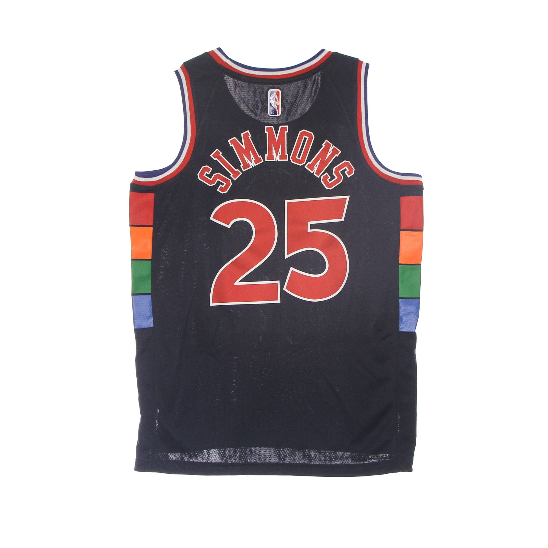 76ers No25 Ben Simmons White Basketball Swingman Hardwood Classics Jersey