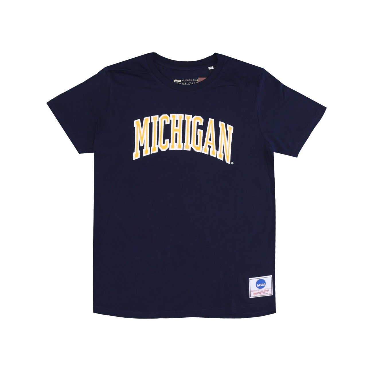 MITCHELL & NESS NCAA OG TEE MICWOL BMTRINTL1061-UMINAVY