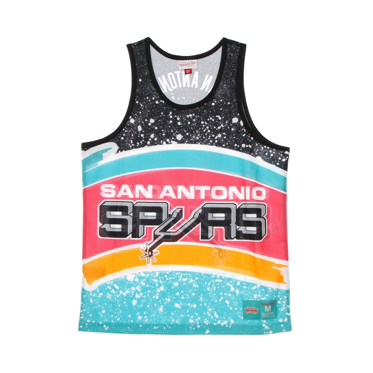 MITCHELL & NESS NBA JUMBOTRON SUBLIMATED MESH TANK HARDWOOD CLASSICS SAASPU MSTKAJ19070-SASTEAL