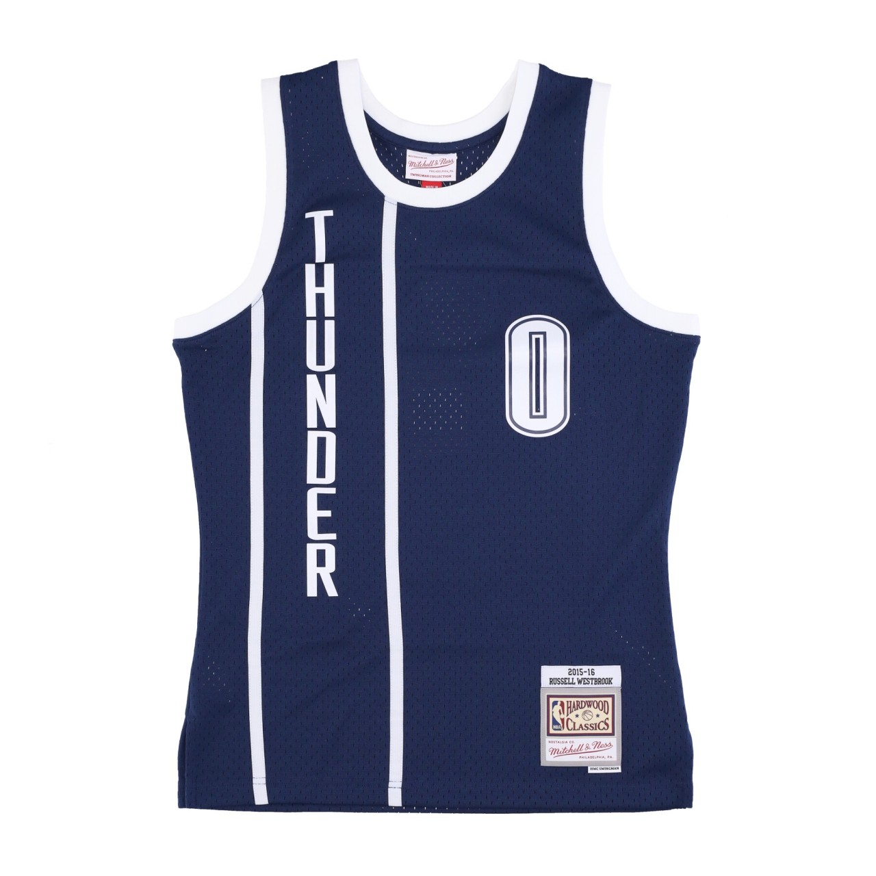 MITCHELL & NESS NBA ALTERNATE SWINGMAN JERSEY NO 0 RUSSELL WESTBROOK 2015-16 OKLTHU SMJY4176-OCT15RWSASBL