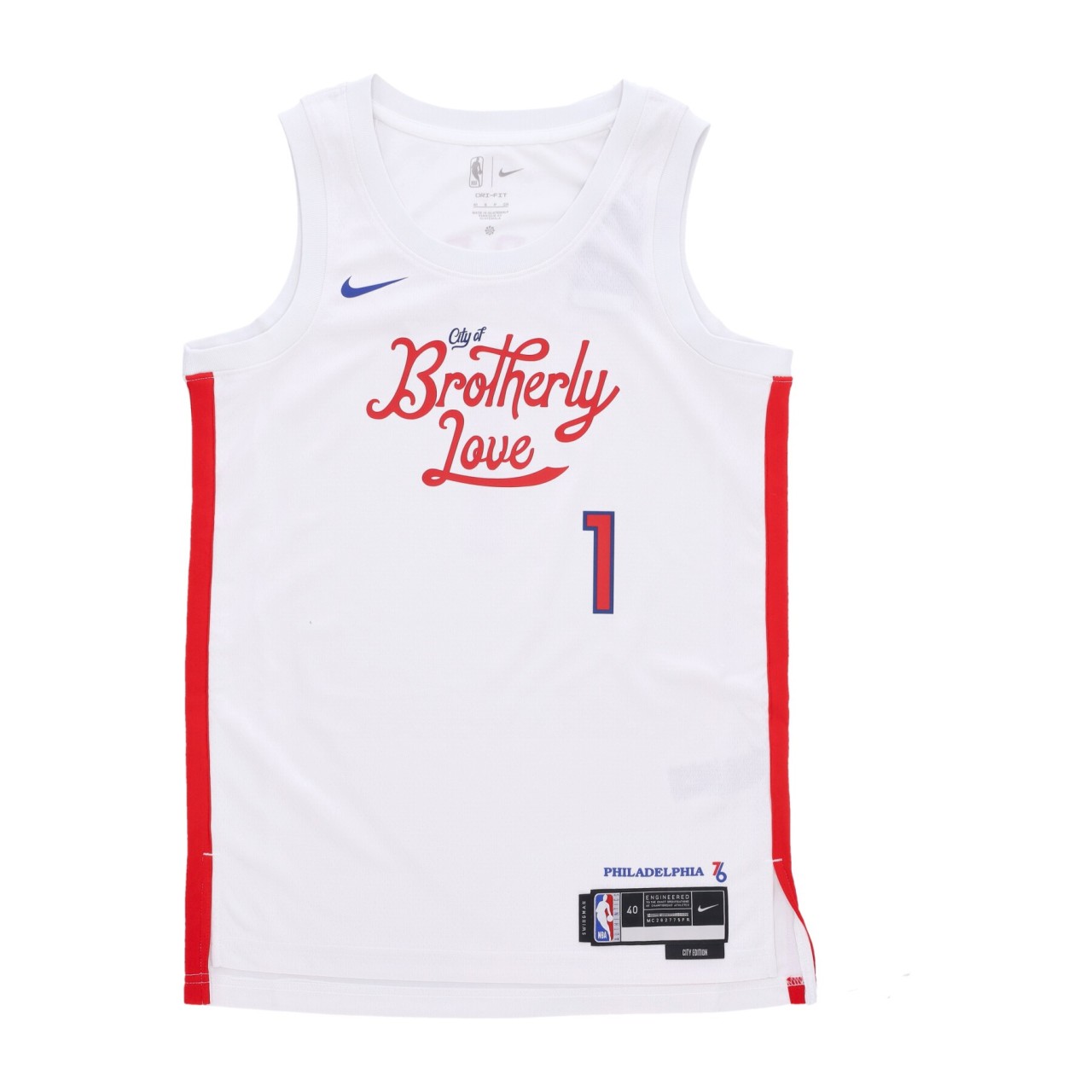 NIKE NBA NBA DRI FIT SWINGMAN JERSEY CITY EDITION NO 1 JAMES HARDEN PHI76E DO9606-107