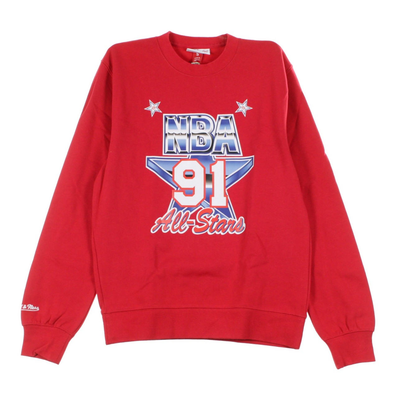 MITCHELL & NESS ASG CREW FLEECE ALL STAR GAME WEST 1991 BMFCMM18375-ASWRED1