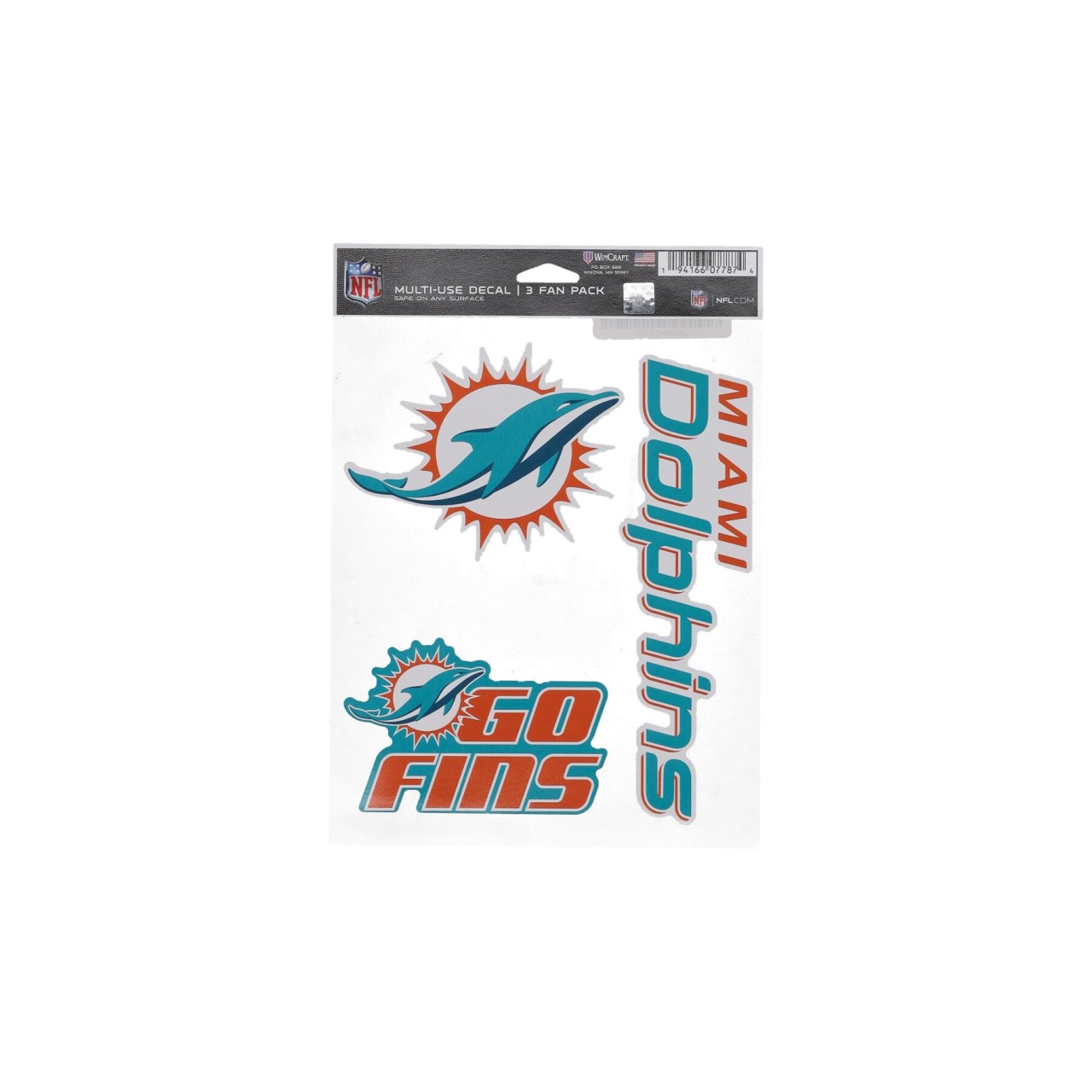 WINCRAFT NFL 5.5 x 7.75” FAN PACK DECALS MIADOL 07787219