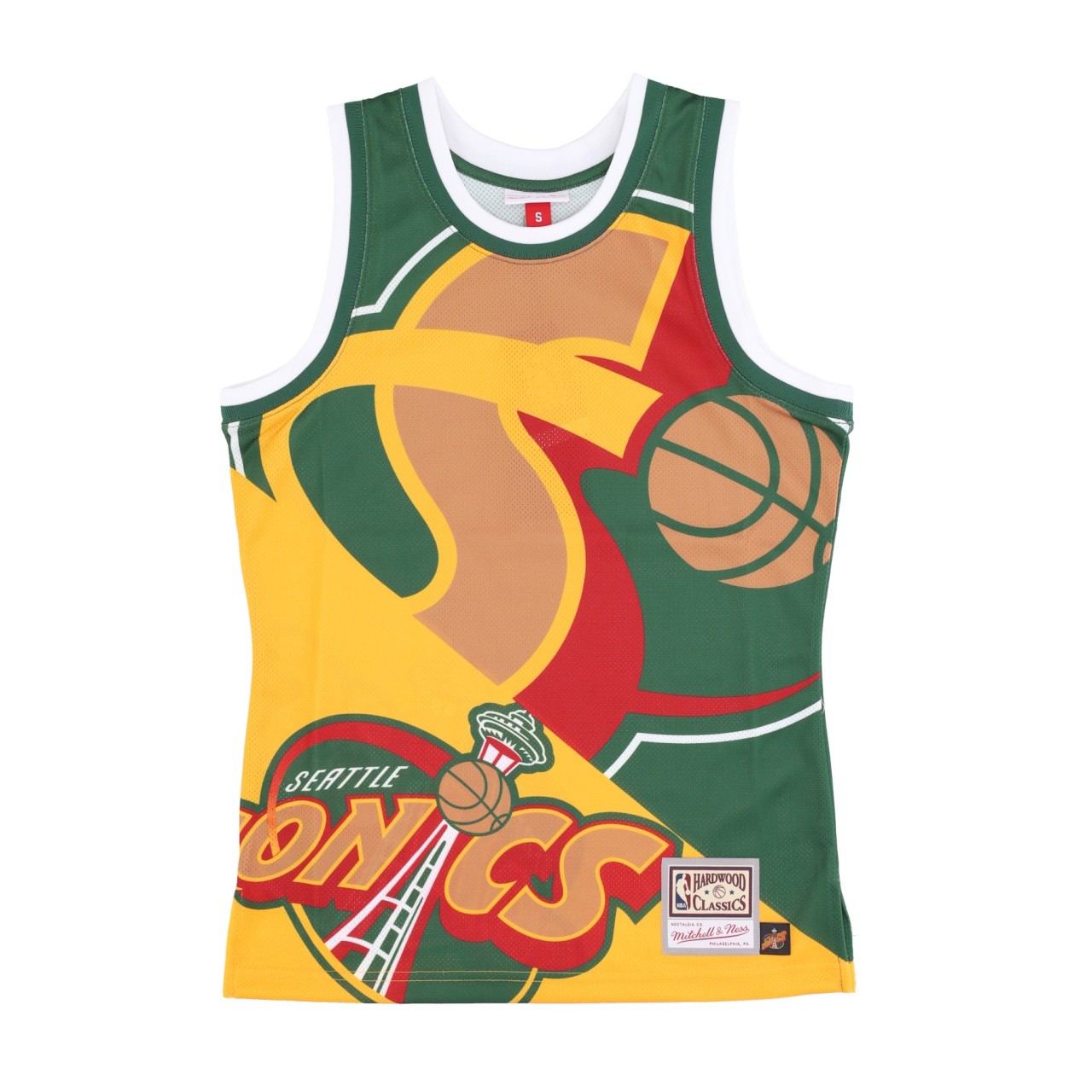 MITCHELL & NESS NBA BIG FACE FASHION TANK 5.0 HARDWOOD CLASSICS SEASUP TMTK4350-SSUYYPPPGREN