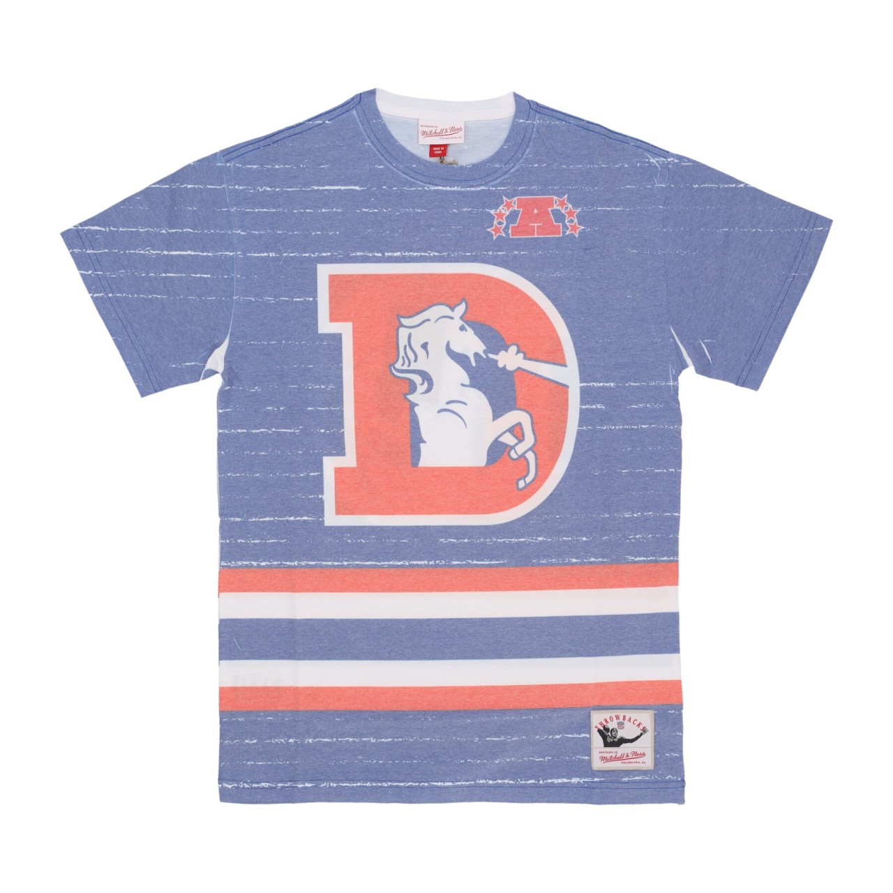 MITCHELL & NESS NFL JUMBOTRON 3.0 SUBLIMATED TEE DENBRO TCRW5119-DBRYYPPPMTWH