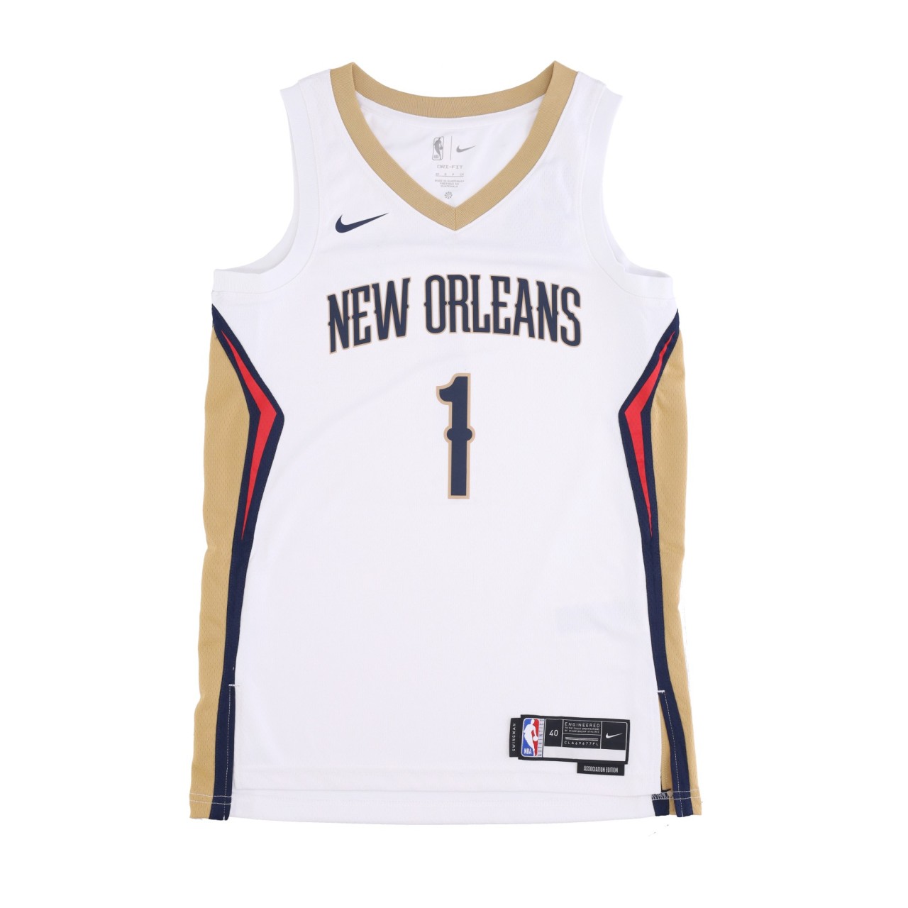 NIKE NBA NBA DRI-FIT SWINGMAN JERSEY ASSOCIATION 2022/23 NO 1 ZION WILLIAMSON NEOPEL DN2086-100