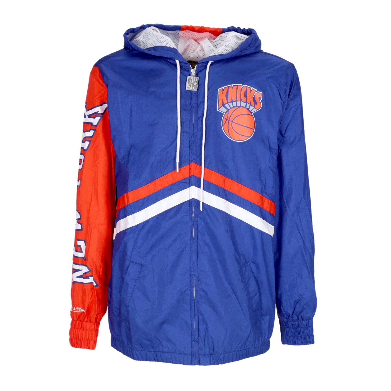 MITCHELL & NESS NBA UNDENIABLE FULL ZIP WINDBREAKER HARDWOOD CLASSICS NEYKNI OJZP3409-NYKYYPPPROYA