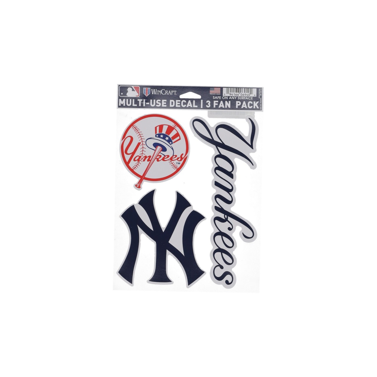 WINCRAFT MLB 5.5 x 7.75” FAN PACK DECALS NEYYAN 06940319