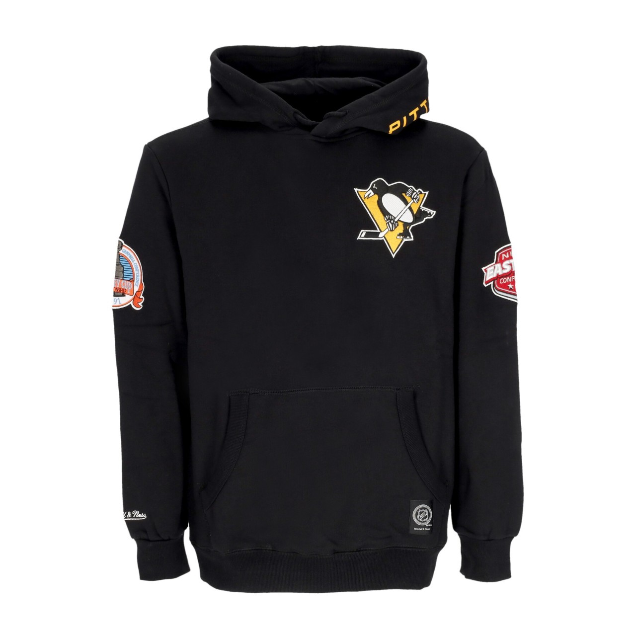 MITCHELL & NESS NHL HOMETOWN FLEECE HOODIE PITPEN FPHD4987-PPEYYPPPBLCK