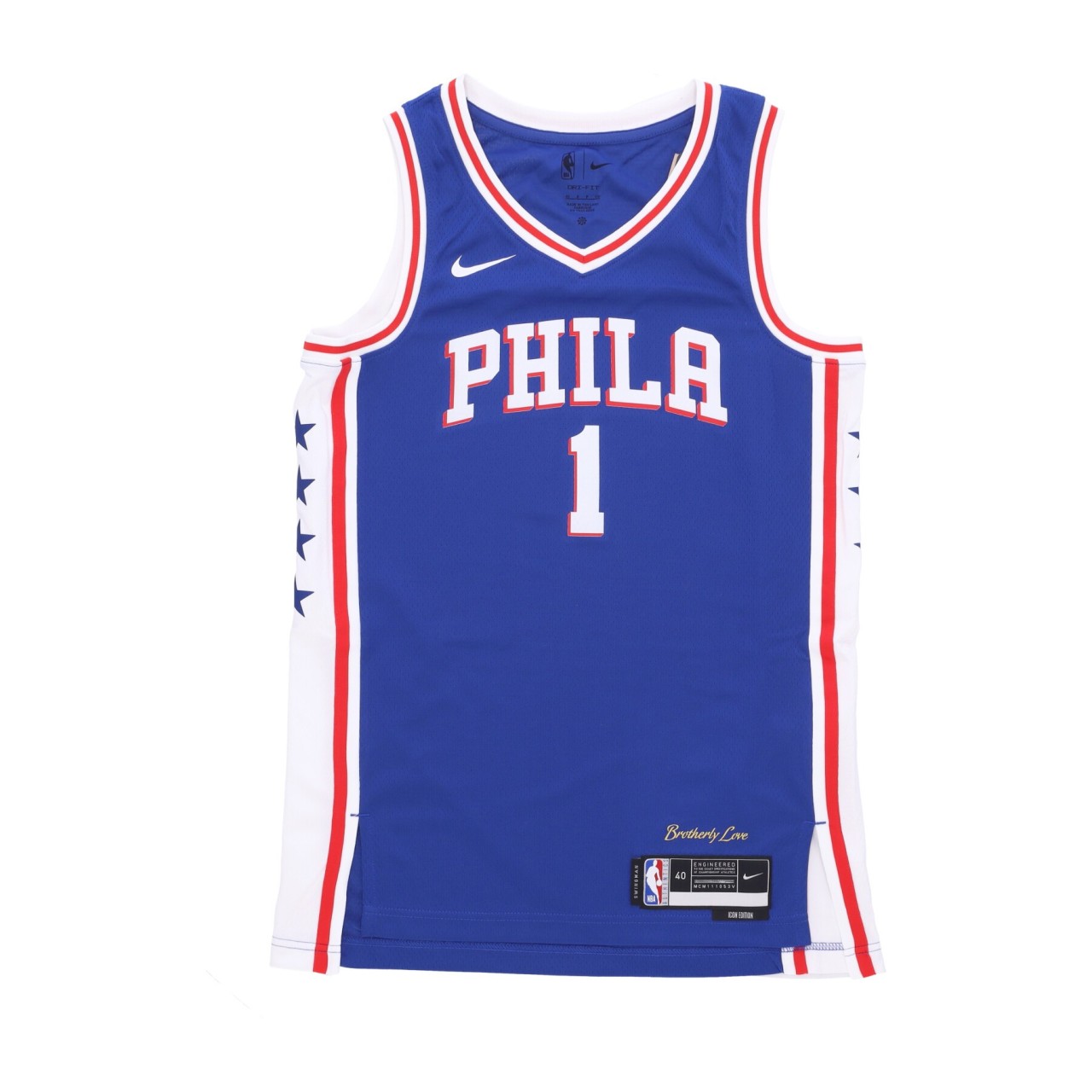 NIKE NBA NBA ICON EDITION 22 DRI-FIT SWINGMAN JERSEY NO 1 JAMES HARDEN PHI76E DN2018-405