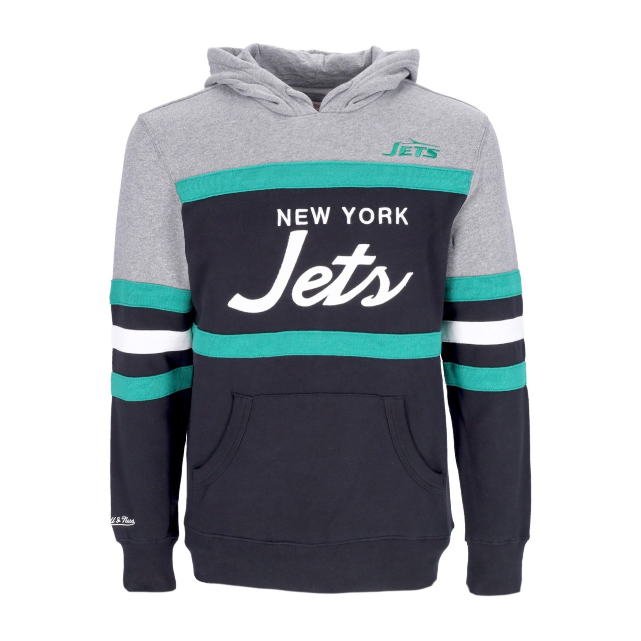 MITCHELL & NESS NFL HEADCOACH HOODIE NEYJET FPHDSC19029-NYJBLCK