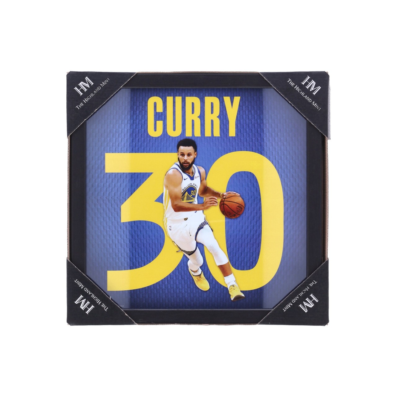 THE HIGHLAND MINT NBA NO 30 STEPHEN CURRY IMPACT JERSEY FRAME GOLWAR PHOTO15159K