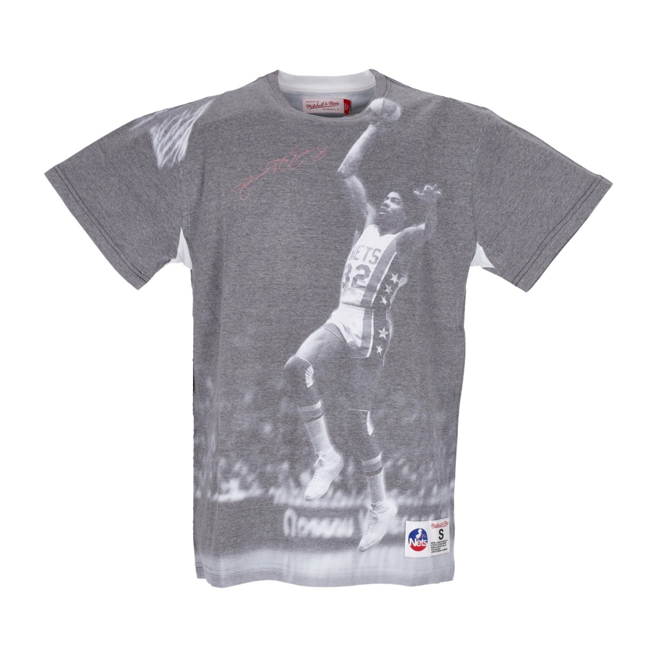 MITCHELL & NESS NBA ABOVE THE RIM SUBLIMATED TEE HARDWOOD CLASSICS JULIUS ERVING NEJNET TCRW3401-NYEYYJERWHIT