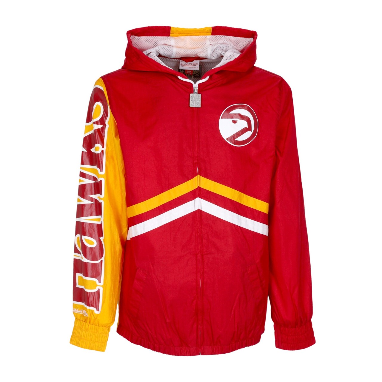 MITCHELL & NESS NBA UNDENIABLE FULL ZIP WINDBREAKER HARDWOOD CLASSICS ATLHAW OJZP3409-AHAYYPPPRDYW