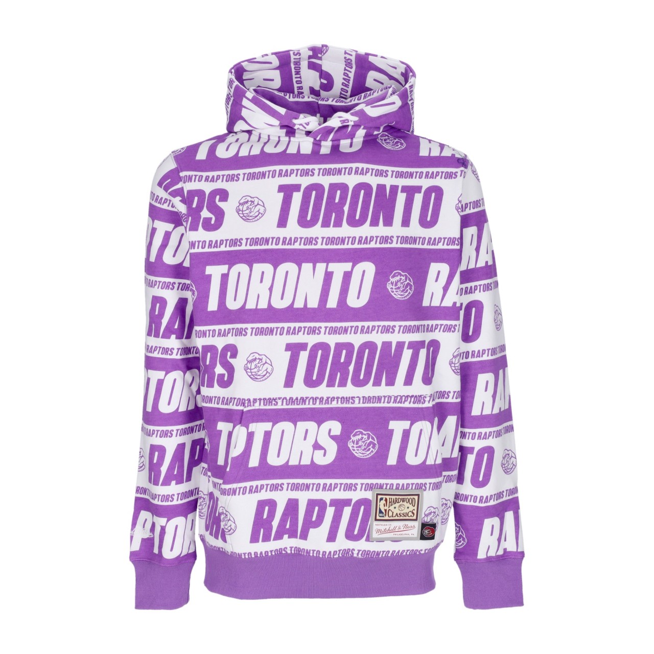 MITCHELL & NESS NBA TEAMWRAP HOODIE HARDWOOD CLASSICS TORRAP FPHD4779-TRAYYPPPPURP