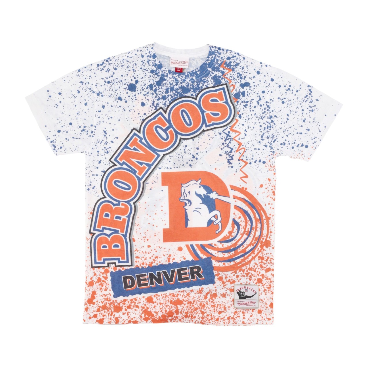 MITCHELL & NESS NFL TEAM BURST SUBLIMATED TEE DENBRO TCRW5942-DBRYYPPPWHIT