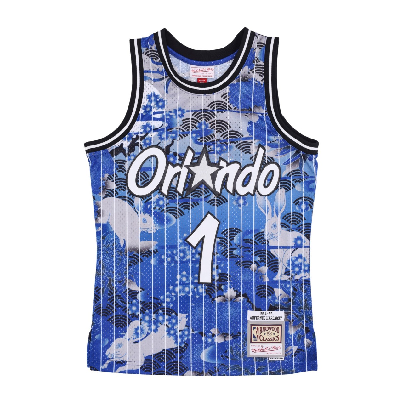 MITCHELL & NESS NBA AH SWINGMAN JERSEY 5.0 HARDWOOD CLASSICS 1994 NO 1 PENNY HARDAWAY ORLMAG SMJY5182-OMA94PHABLUE