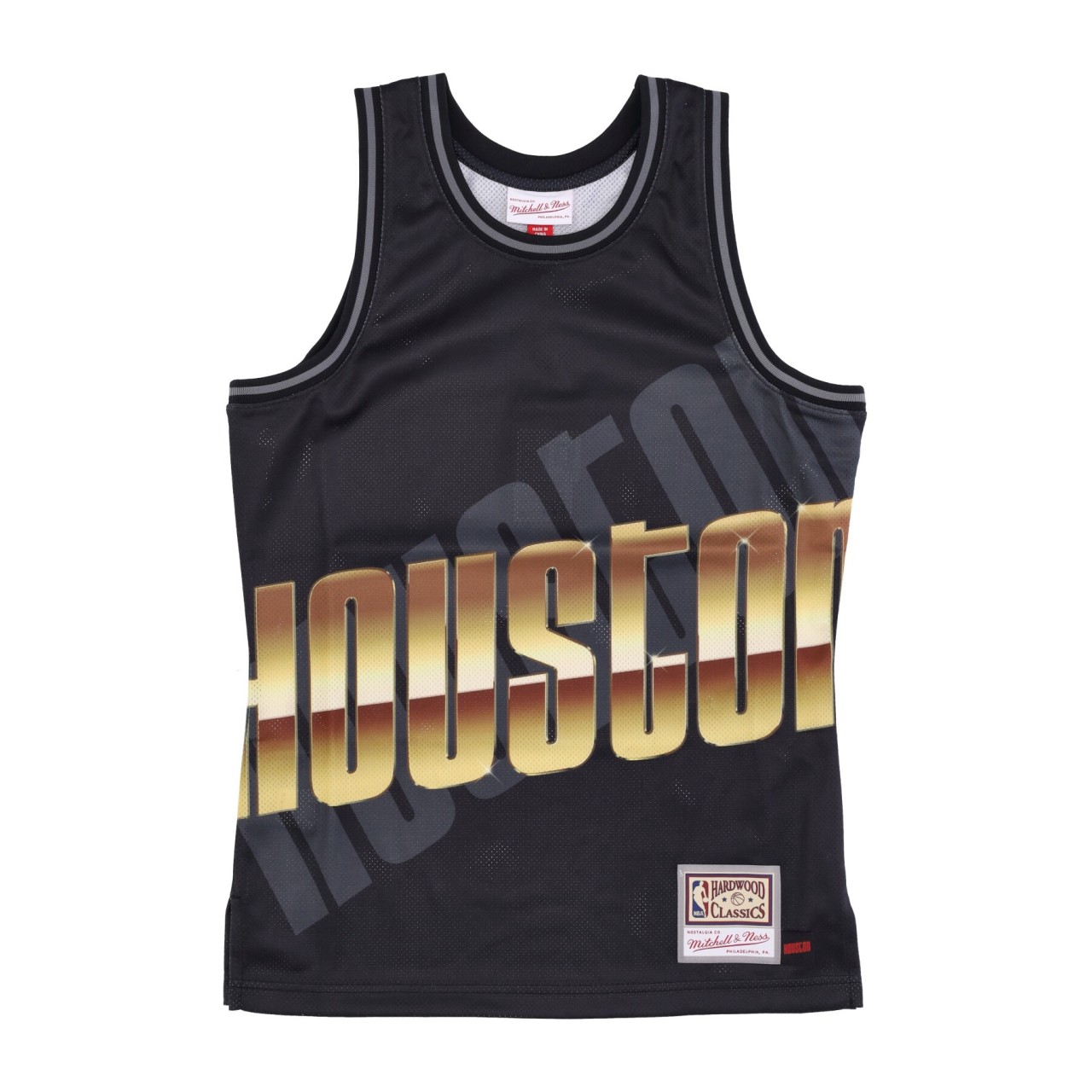 MITCHELL & NESS NBA BIG FACE 4.0 FASHION TANK HARDWOOD CLASSICS HOUROC TMTK1258-HROYYPPPBLCK