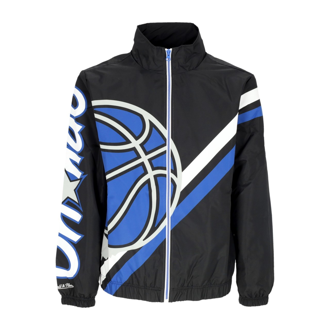 MITCHELL & NESS NBA EXPLODED LOGO WARM UP JACKET HARDWOOD CLASSICS ORLMAG OJZP4995-OMAYYPPPBLCK