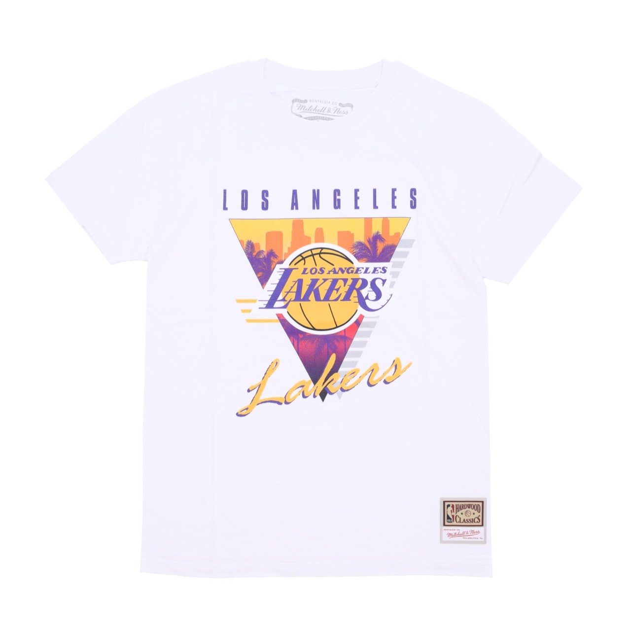 MITCHELL & NESS NBA FINAL SECONDS TEE HARDWOOD CLASSICS LOSLAK BMTRINTL1057-LALWHIT