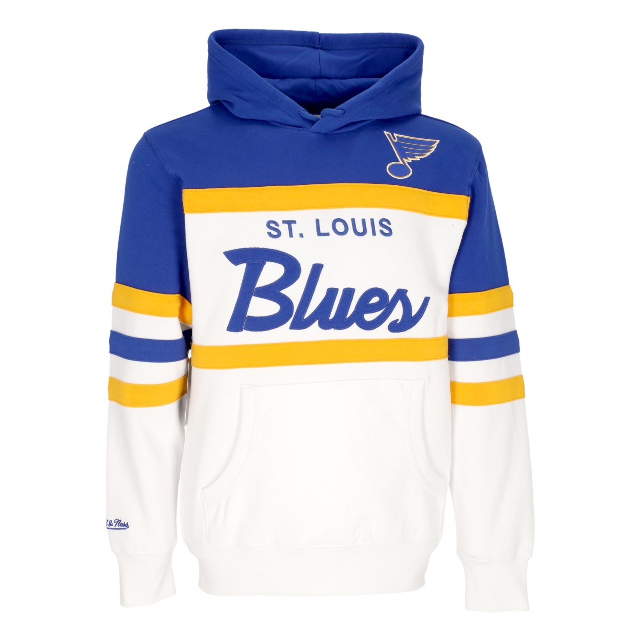 MITCHELL & NESS NHL HEAD COACH HOODIE STLBLU FPHD6293-SLUYYPPPWHRY